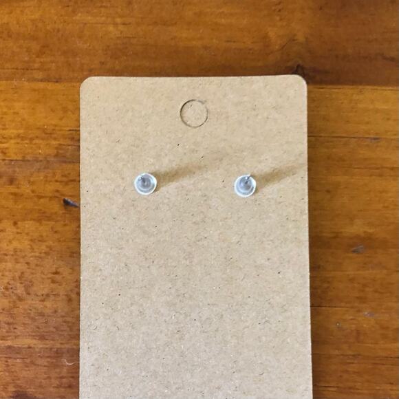 Red Truck Christmas Tree Stud Earrings - Hand Painted Wood, Hypoallergenic - Picture 2 of 4